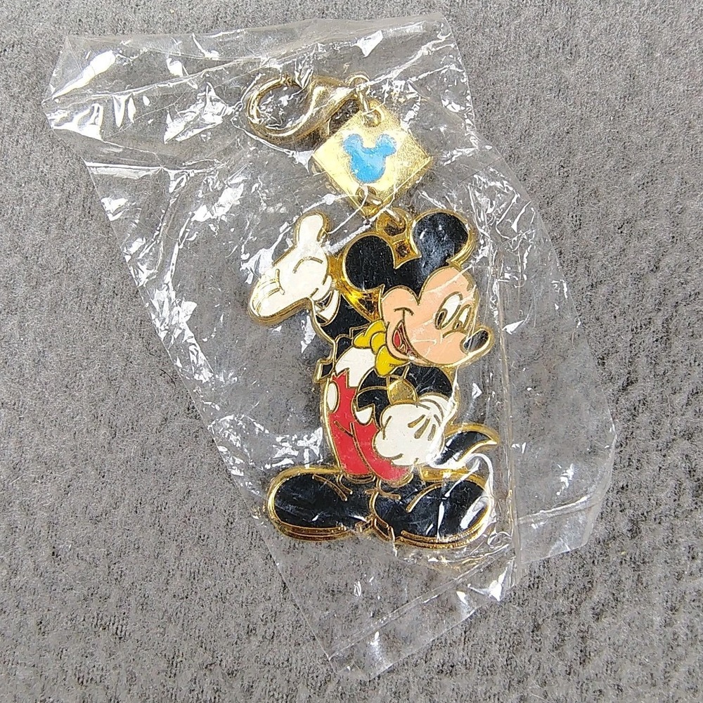 Vintage Disney Tokyo Disneyland Mickey Mouse Charm Clip 20th Anniversary NEW